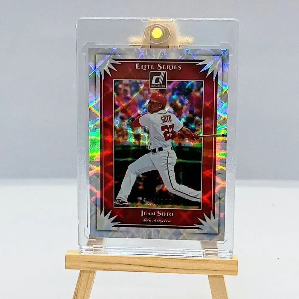 Juan Soto #ES5 2019 Panini Donruss Prizm Vector Refractor SP 759/999 - Picture 8 of 11